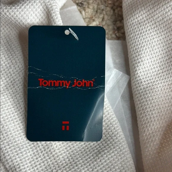 Tommy John Waffle Knit Hoodie in Pastel Parchment - Picture 13 of 13